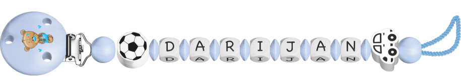 personalisierte Schnullerkette