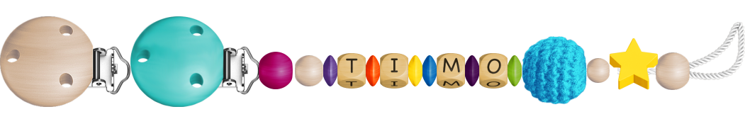 personalisierte Schnullerkette