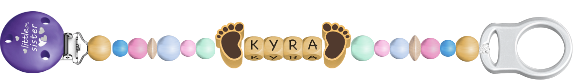 personalisierte Schnullerkette