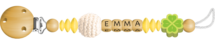 personalisierte Schnullerkette