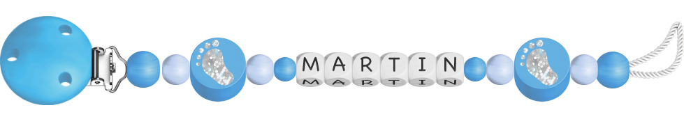 personalisierte Schnullerkette