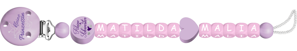 personalisierte Schnullerkette