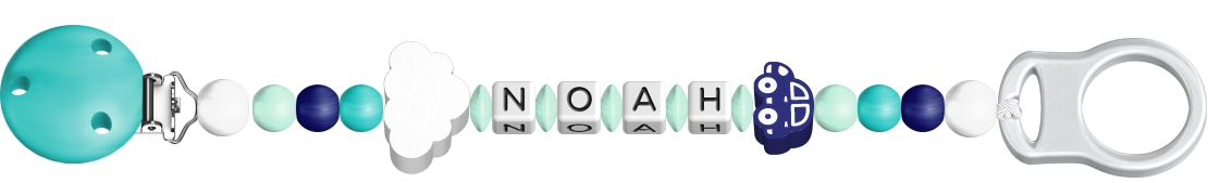 personalisierte Schnullerkette