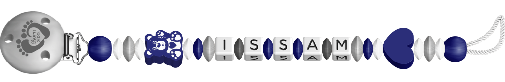 personalisierte Schnullerkette