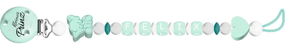 personalisierte Schnullerkette
