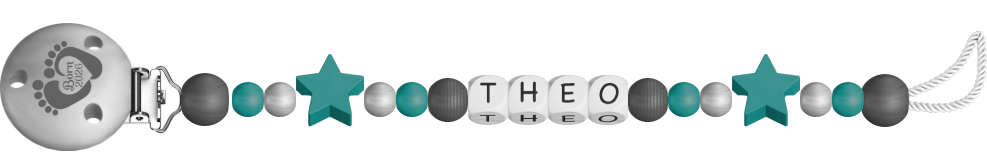 personalisierte Schnullerkette